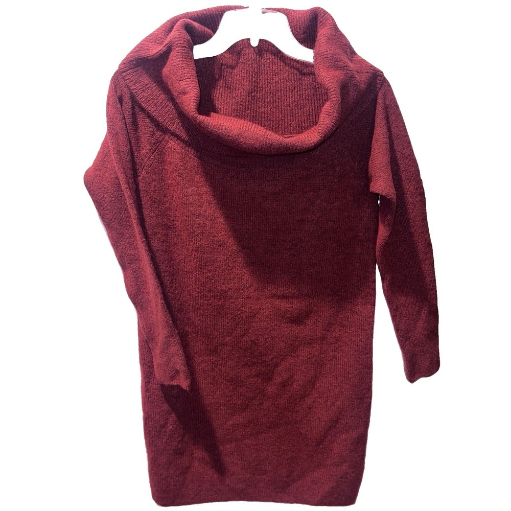 Isabel Women's Maroon Maternity Sweater Dress Size Medium